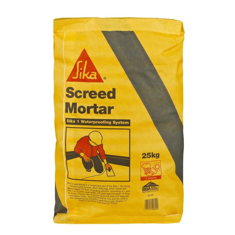 Sika 1 Screed Mortar Waterproofing System Direct Sealants